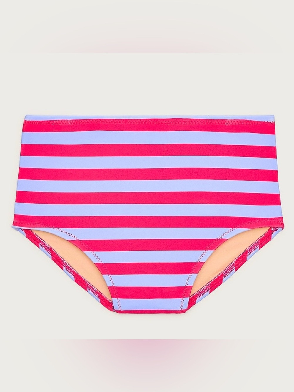 J.Crew Girls' paneled Striped Swim Bottoms in Red and Light Blue size 12